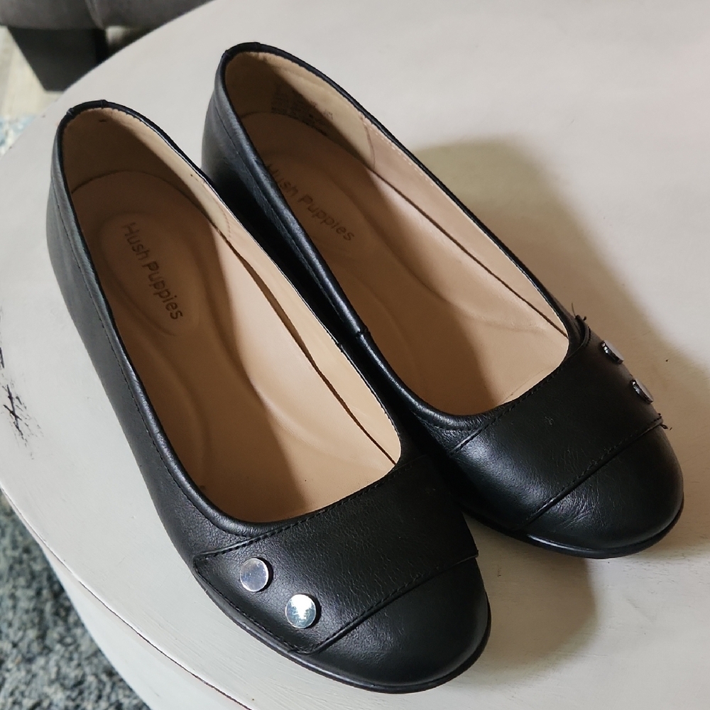 Hush Puppies Black Women's Flats